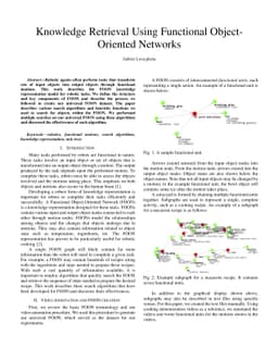 Knowledge Retrieval Using Functional Object-Oriented Networks
