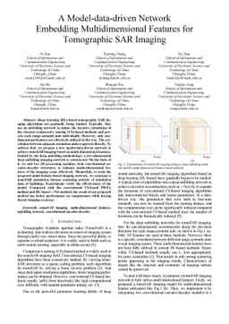 A Model-data-driven Network Embedding Multidimensional Features for
  Tomographic SAR Imaging