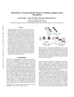 MixFairFace: Towards Ultimate Fairness via MixFair Adapter in Face
  Recognition