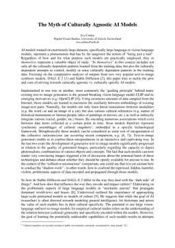 The Myth of Culturally Agnostic AI Models