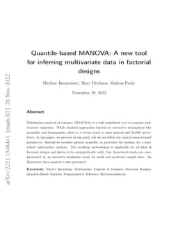 Quantile-based MANOVA: A new tool for inferring multivariate data in
  factorial designs
