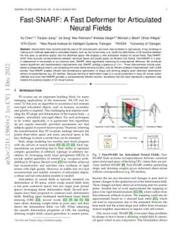 Fast-SNARF: A Fast Deformer for Articulated Neural Fields
