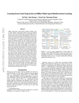 Learning from Good Trajectories in Offline Multi-Agent Reinforcement
  Learning