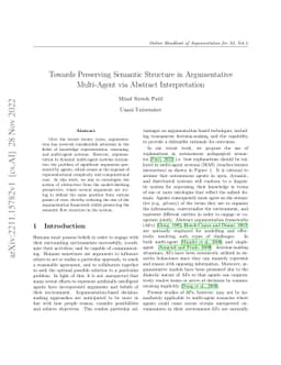 Towards Preserving Semantic Structure in Argumentative Multi-Agent via
  Abstract Interpretation