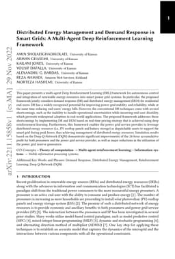 Distributed Energy Management and Demand Response in Smart Grids: A
  Multi-Agent Deep Reinforcement Learning Framework