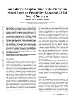 An Extreme-Adaptive Time Series Prediction Model Based on
  Probability-Enhanced LSTM Neural Networks