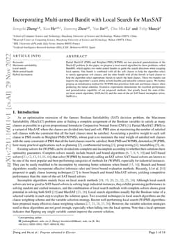 Incorporating Multi-armed Bandit with Local Search for MaxSAT