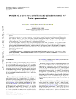 DimenFix: A novel meta-dimensionality reduction method for feature
  preservation