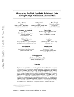 Generating Realistic Synthetic Relational Data through Graph Variational
  Autoencoders