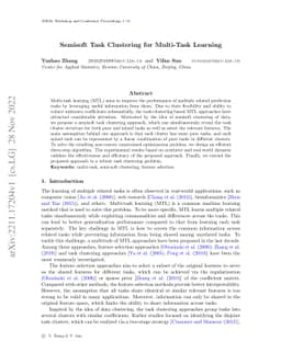 Semisoft Task Clustering for Multi-Task Learning