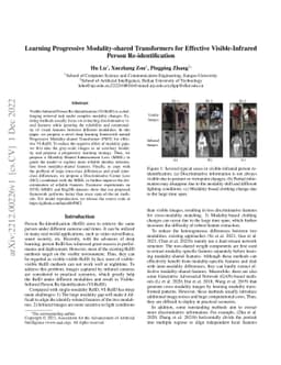 Learning Progressive Modality-shared Transformers for Effective
  Visible-Infrared Person Re-identification