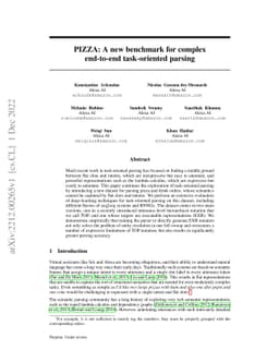 PIZZA: A new benchmark for complex end-to-end task-oriented parsing
