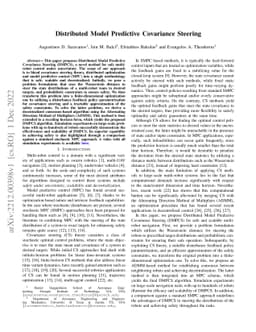 Distributed Model Predictive Covariance Steering