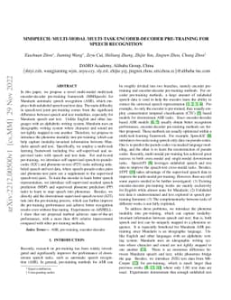 MMSpeech: Multi-modal Multi-task Encoder-Decoder Pre-training for Speech
  Recognition