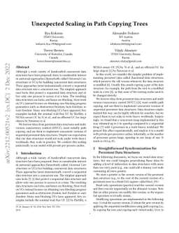 Unexpected Scaling in Path Copying Trees