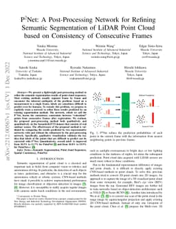 P2Net: A Post-Processing Network for Refining Semantic Segmentation of
  LiDAR Point Cloud based on Consistency of Consecutive Frames