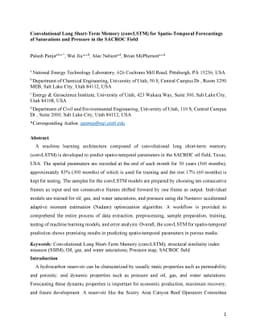 Convolutional Long Short-Term Memory (convLSTM) for Spatio-Temporal
  Forecastings of Saturations and Pressure in the SACROC Field