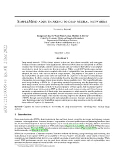 SimpleMind adds thinking to deep neural networks