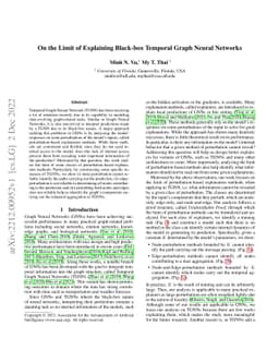 On the Limit of Explaining Black-box Temporal Graph Neural Networks