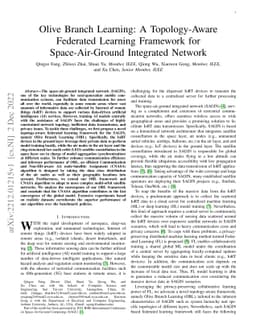 Olive Branch Learning: A Topology-Aware Federated Learning Framework for
  Space-Air-Ground Integrated Network