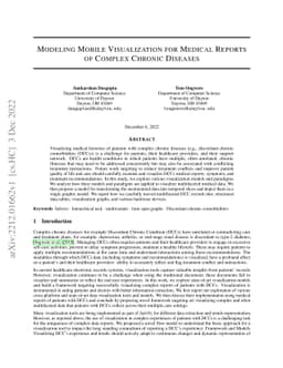 Modeling Mobile Visualization for Medical Reports of Complex Chronic
  Diseases