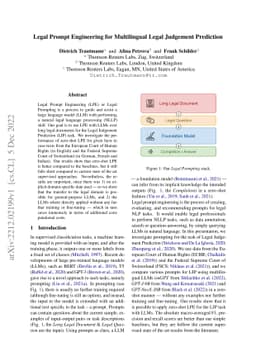 Legal Prompt Engineering for Multilingual Legal Judgement Prediction