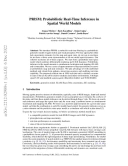 PRISM: Probabilistic Real-Time Inference in Spatial World Models