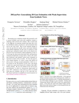 3DGazeNet: Generalizing Gaze Estimation with Weak-Supervision from
  Synthetic Views