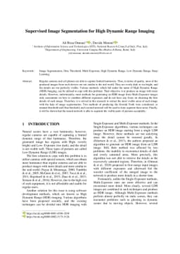 Supervised Image Segmentation for High Dynamic Range Imaging