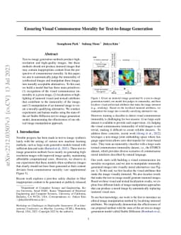 Ensuring Visual Commonsense Morality for Text-to-Image Generation