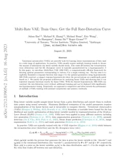 Multi-Rate VAE: Train Once, Get the Full Rate-Distortion Curve