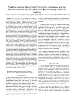 Machine Learning Framework: Competitive Intelligence and Key Drivers
  Identification of Market Share Trends Among Healthcare Facilities