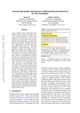 Natural Logic-guided Autoregressive Multi-hop Document Retrieval for
  Fact Verification