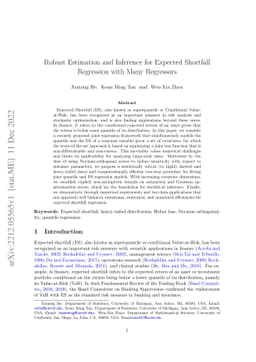 Robust Estimation and Inference for Expected Shortfall Regression with
  Many Regressors