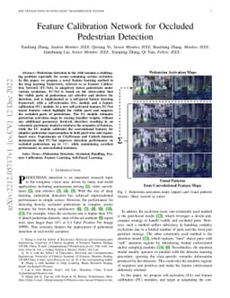 Feature Calibration Network for Occluded Pedestrian Detection
