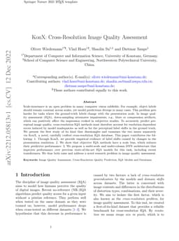 KonX: Cross-Resolution Image Quality Assessment