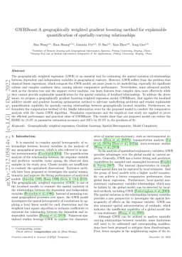 GWRBoost:A geographically weighted gradient boosting method for
  explainable quantification of spatially-varying relationships