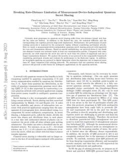 Breaking Rate-Distance Limitation of Measurement-Device-Independent
  Quantum Secret Sharing