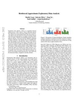 Reinforced Approximate Exploratory Data Analysis