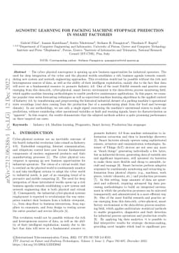 Agnostic Learning for Packing Machine Stoppage Prediction in Smart
  Factories