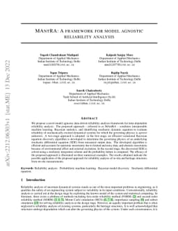 MAntRA: A framework for model agnostic reliability analysis