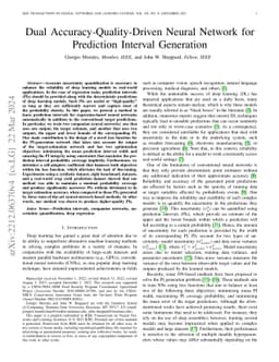 Dual Accuracy-Quality-Driven Neural Network for Prediction Interval
  Generation