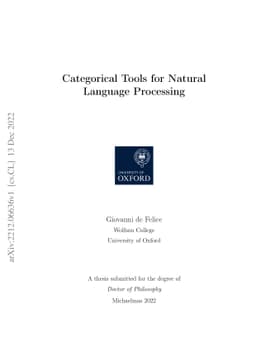 Categorical Tools for Natural Language Processing