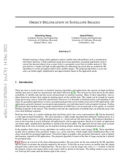 Object Delineation in Satellite Images