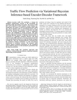 Traffic Flow Prediction via Variational Bayesian Inference-based
  Encoder-Decoder Framework