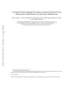 Leveraging Natural Language Processing to Augment Structured Social
  Determinants of Health Data in the Electronic Health Record