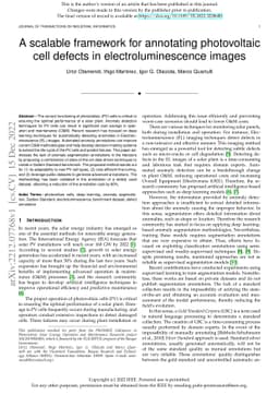 A scalable framework for annotating photovoltaic cell defects in
  electroluminescence images
