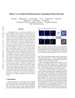DQnet: Cross-Model Detail Querying for Camouflaged Object Detection