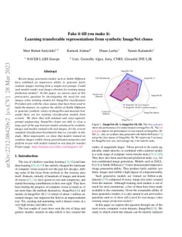 Fake it till you make it: Learning transferable representations from
  synthetic ImageNet clones