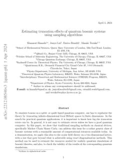 Estimating truncation effects of quantum bosonic systems using sampling
  algorithms